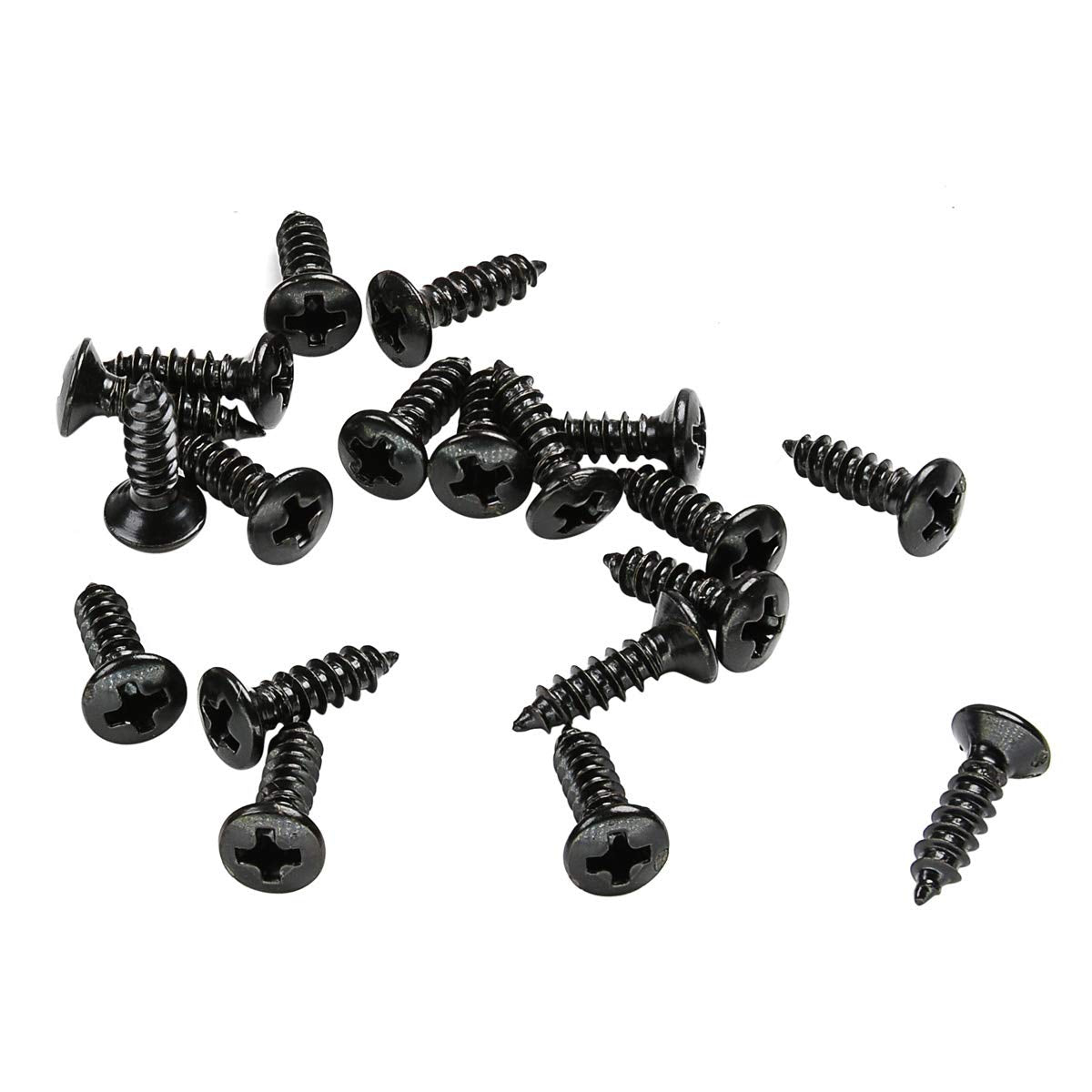 Musiclily Basic 2.5X10Mm Metal Metric Thread Guitar Pickguard Jack Screws Truss Rod Cover Mounting Screws For Epiphone Les Paul